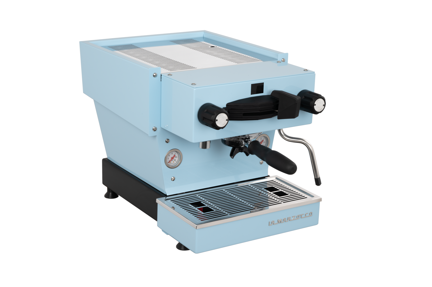 La Marzocco Linea Mini Espresso Machine - Front View blue
