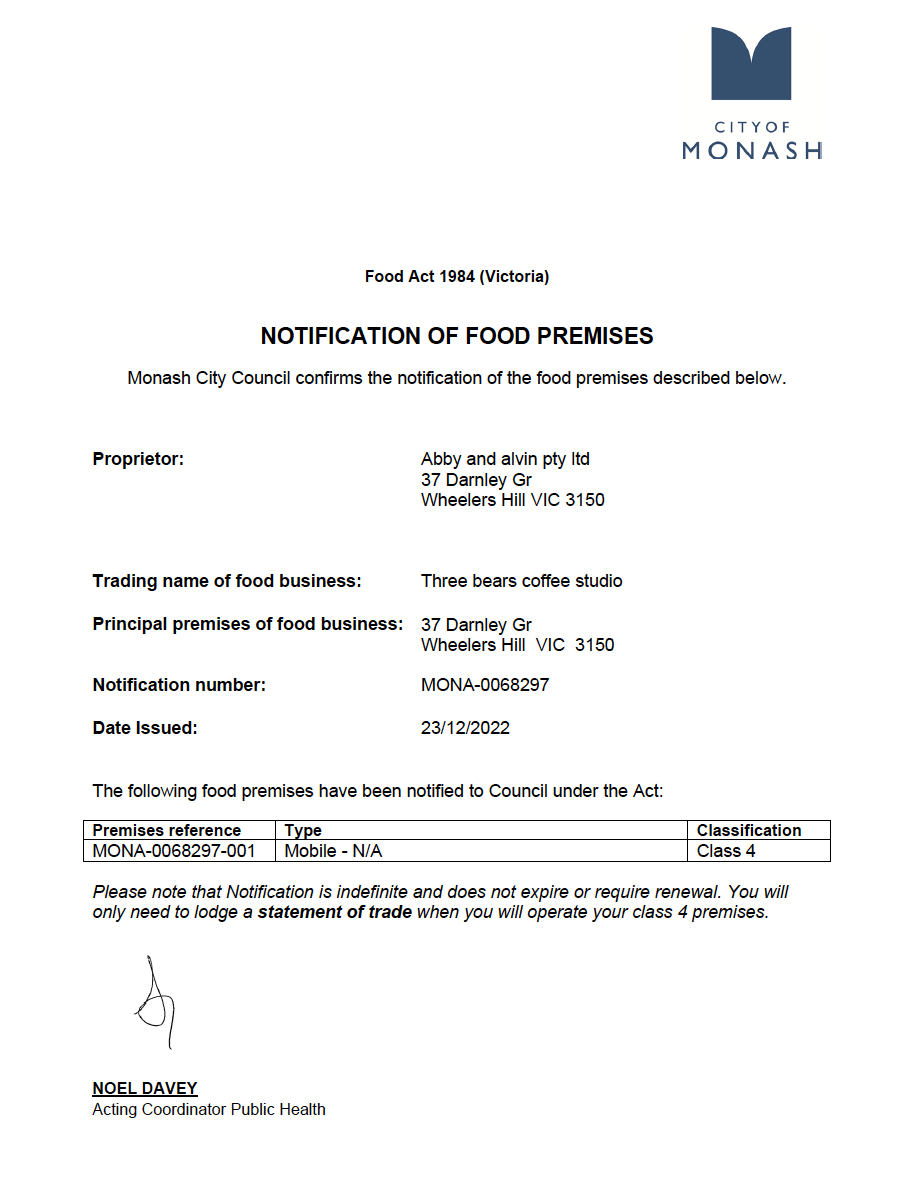 G63 Mobile Coffee Cart Event Catering