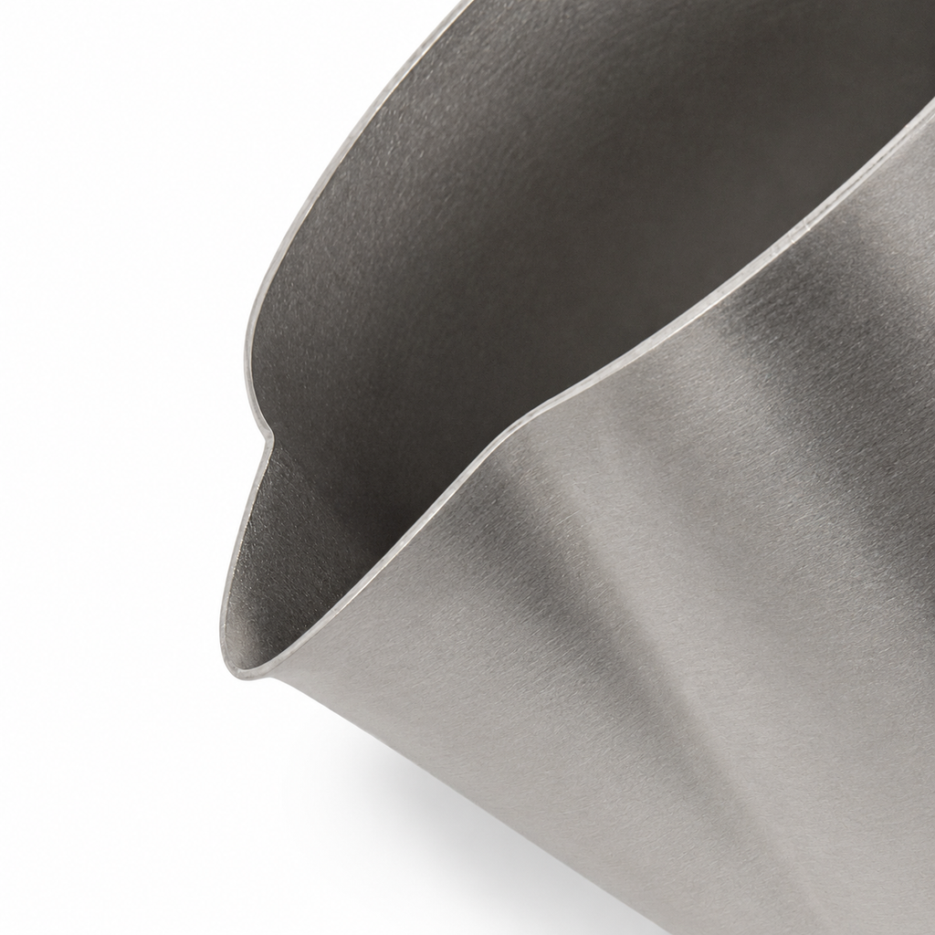 Titanium Milk Pitcher 600ml - Spout Detail for Latte Art