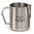 Three Bears Coffee Studio Titanium Milk Pitcher 600ml front view